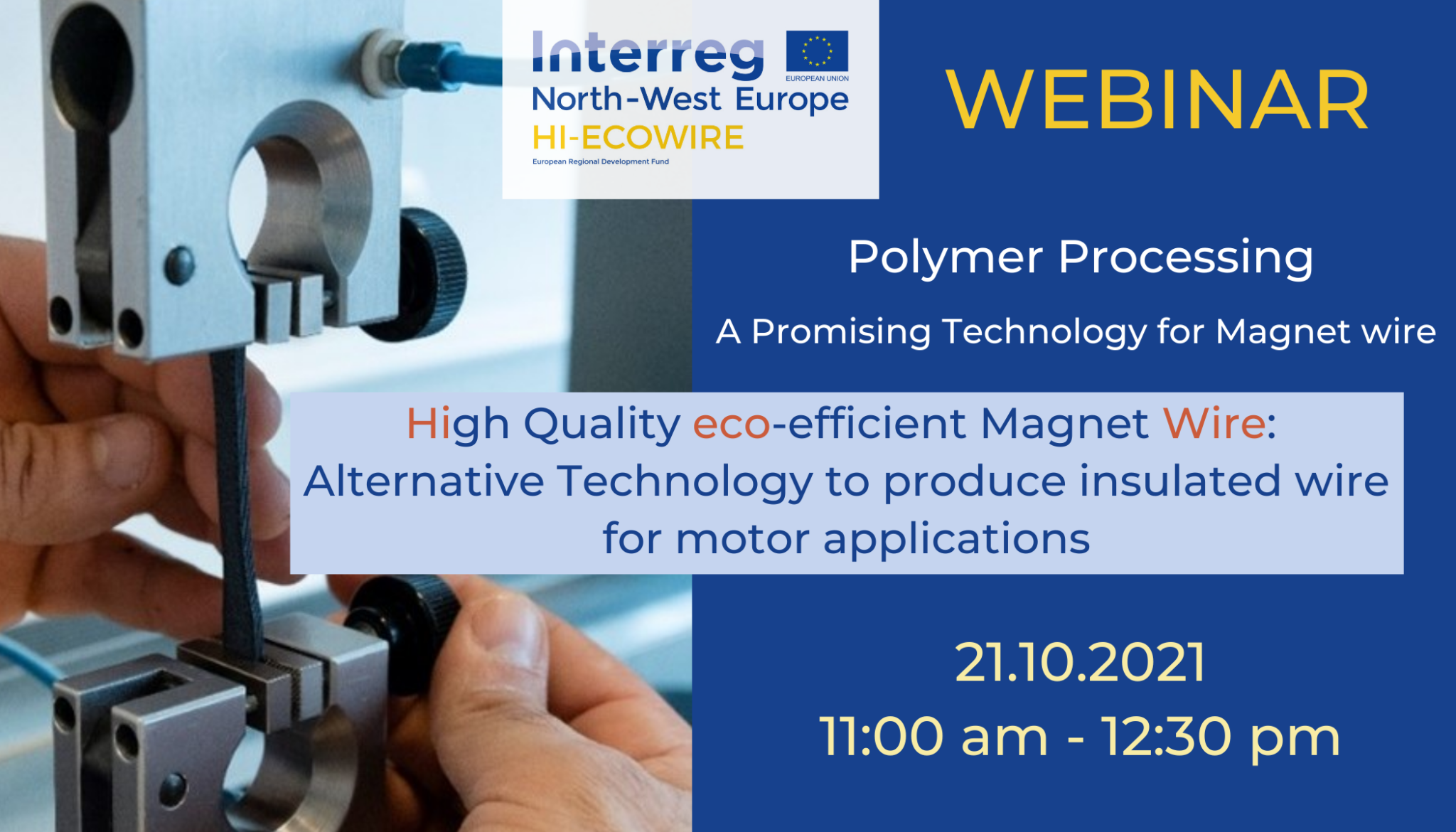 Webinaire HiEcowire Alternative Technology to produce insulated wire